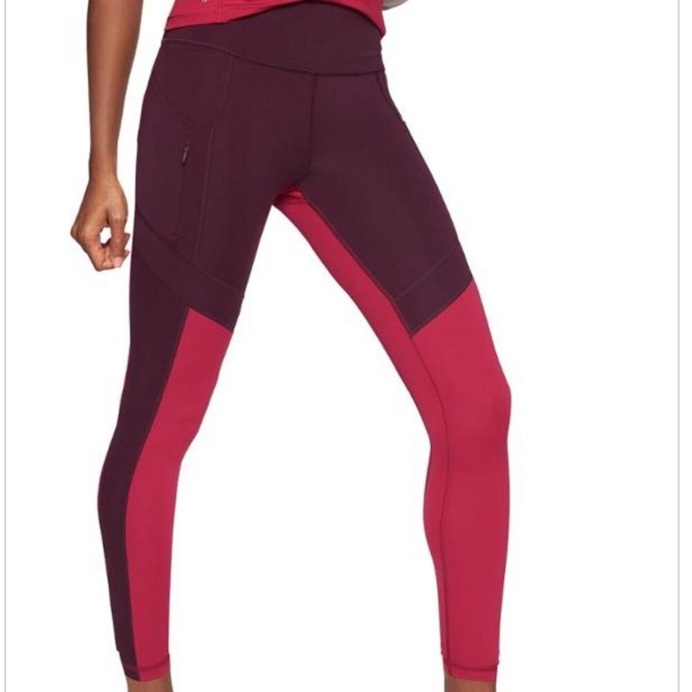 Athleta All In Structure 7/8 Length Pocket High Ruse Leggings Size XS